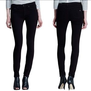 Rag & Bone Black Plush Skinny Jeans Leggings